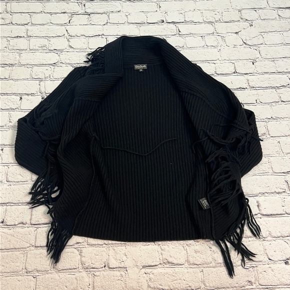 Silvia Novelli Brown Wool Blend Shawl Cardigan Sweater Women's Medium Italy - Picture 3 of 8